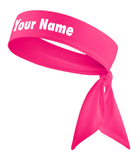 Black - Custom Personalizable Name Tie Headband