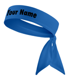 White - Custom Personalizable Name Tie Headband