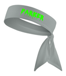 Dark Grey - Custom Personalizable Drip Name Tie Headband