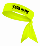 Grey - Custom Personalizable Drip Name Tie Headband