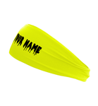 Custom Personalizable Wide Drip Name Stretch Headband