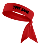 Black - Custom Personalizable Drip Name Tie Headband