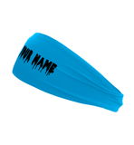 Custom Personalizable Wide Drip Name Stretch Headband