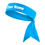 Light Blue - Custom Personalizable Name Tie Headband