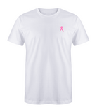 Light Pink Ribbon Black T-Shirt