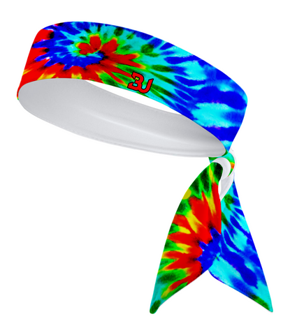 Multi. Color Spiral Tie Dye Tie Headband