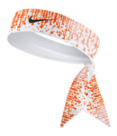 Custom  Orange Droplets Tie Headband