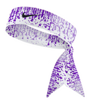 Purple Droplets Tie Headband