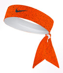 Custom  Orange Speckle Tie Headband