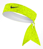 Custom  Electric Lime Speckle Tie Headband