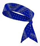 Custom  Deep Royal Blue Bandana Tie Headband