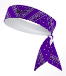 Custom  Purple Bandana Tie Headband