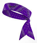 Custom  Purple Bandana Tie Headband